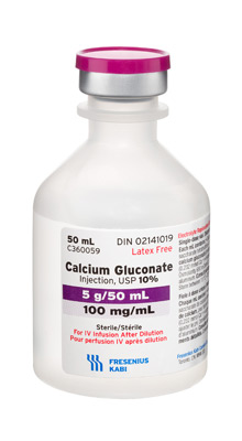 calcium gluconate antidote oxytocin